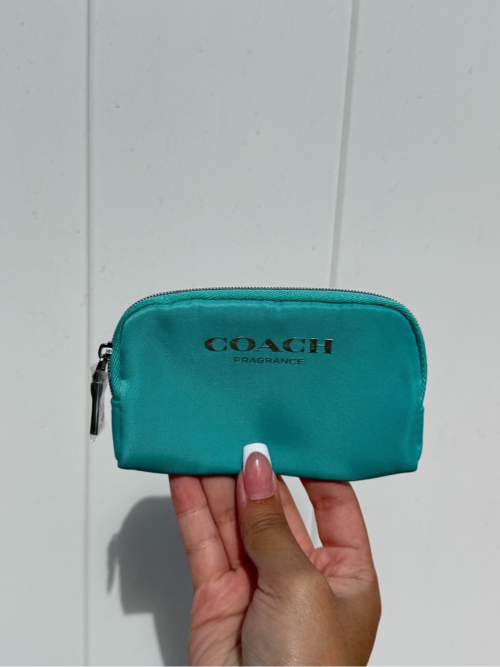 Coach Fragrance Teal Cosmetic Pouch